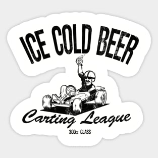 Beer League Carting Sticker